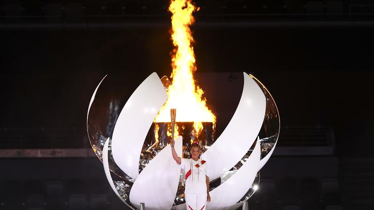 Naomi Osaka Reacts After Lighting Olympic Cauldron