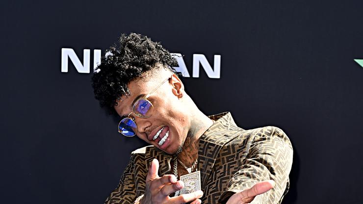 Blueface Punches Person Who Jumped Into Ring Following Boxing Match