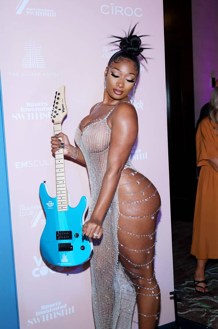 megan thee stallion sports illustrated swimsuit launch party 2021