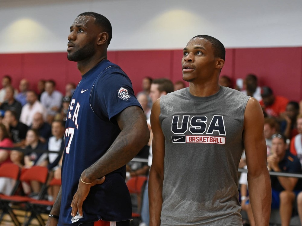LeBron James and Russell Westbrook