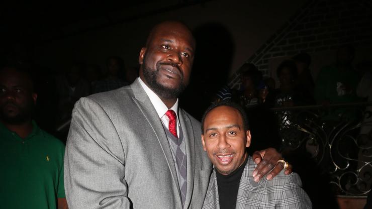 Shaq Celebrates Stephen A. Smith's Birthday By Roasting His Hairline