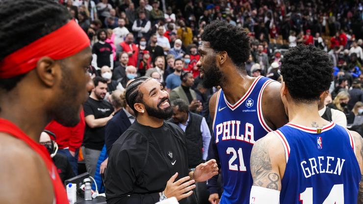 Drake Gets Testy With Joel Embiid After Sixers Eliminate The Raptors