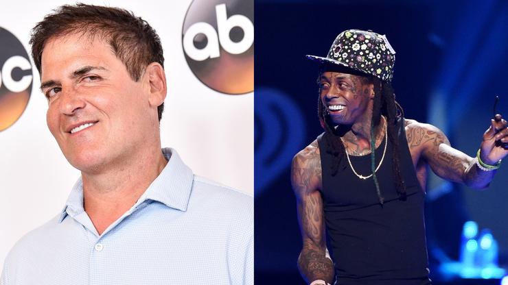 Mark Cuban & Lil Wayne Seem To Squash Beef While Sitting Courtside For WCF