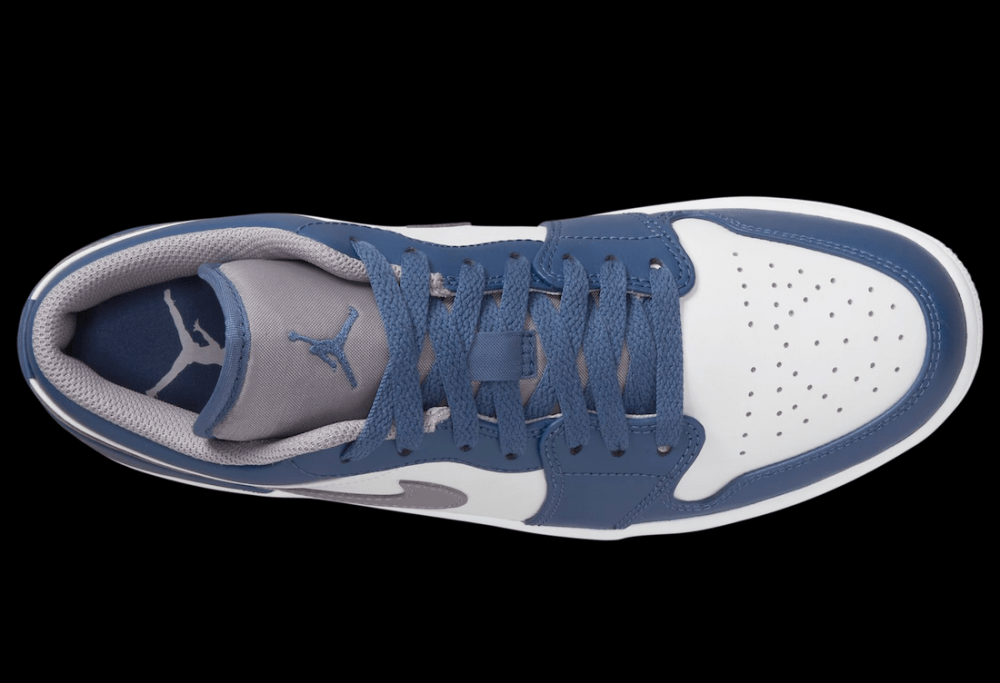 Air Jordan 1 Low White Blue Grey 553558-412 Release Date
